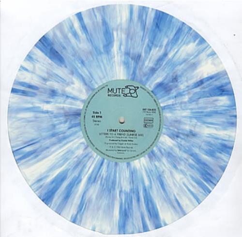 I Start Counting Letters To A Friend - Marble Blue Vinyl German 12